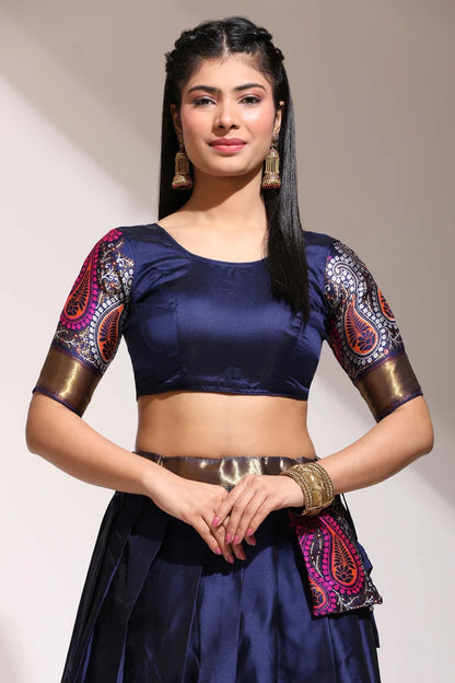 South Indian Festival Traditional Half Saree (Parvati)