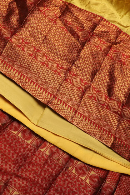 South Indian Festival Traditional Half Saree (Saraswati)