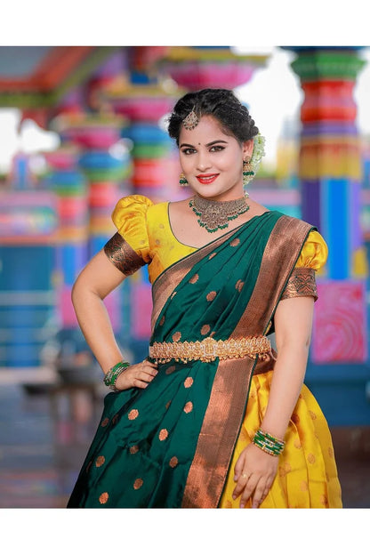 South Indian Festival Traditional Half Saree (Kantara)