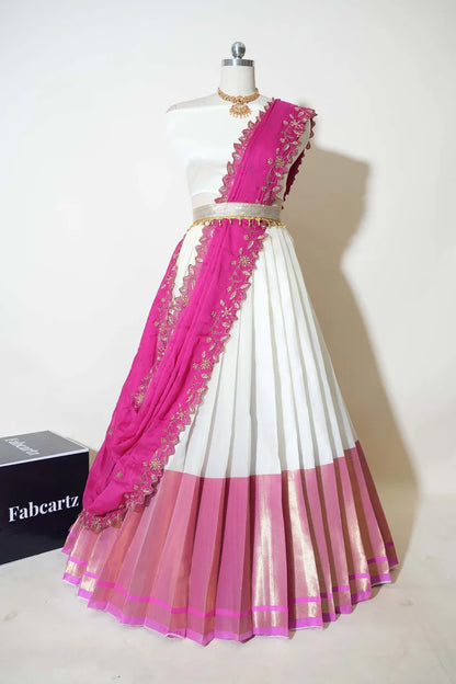 South Indian Festival Traditional Half Saree (Zara)