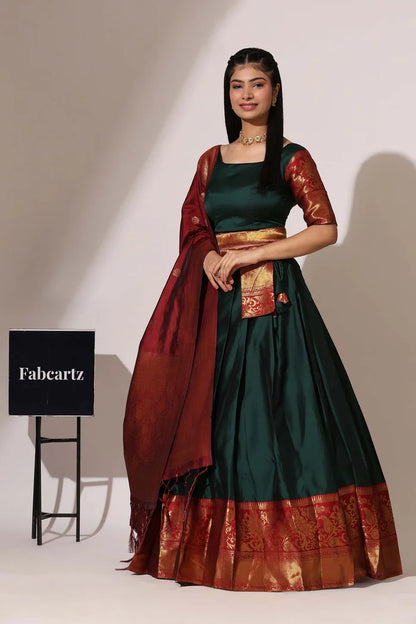 South Indian Festival Traditional Half Saree (Sundarii)