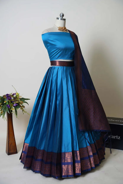 South Indian Festival Traditional Half Saree (Yenugu)