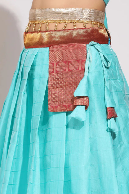 South Indian Festival Traditional Half Saree (Saraswati)