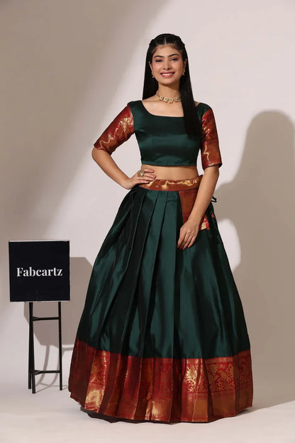 South Indian Festival Traditional Half Saree (Sundarii)