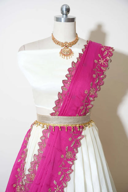 South Indian Festival Traditional Half Saree (Zara)