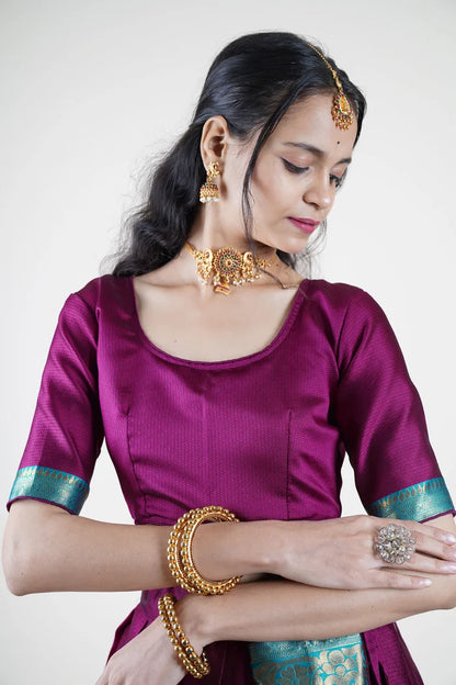 South Indian Festival Traditional Half Saree (Aarvi)