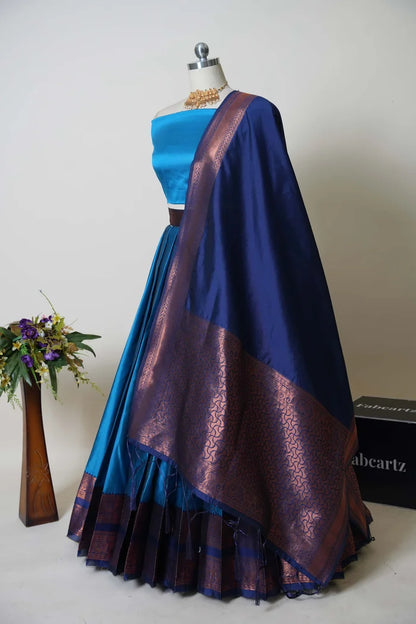 South Indian Festival Traditional Half Saree (Yenugu)