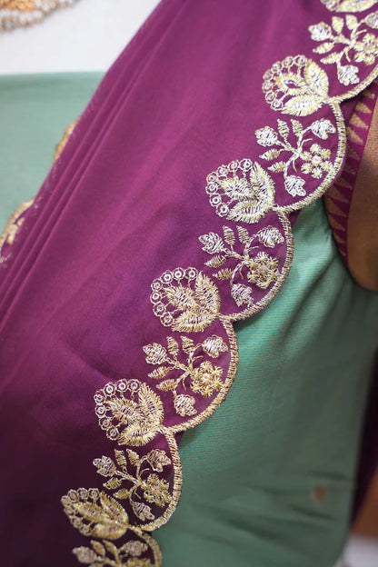 Rupmani Women's Woven Design zari work Half Saree with Embroidered Blouse and Dupatta