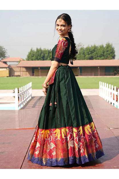 South Indian Festival Traditional Half Saree (HansPAttu)