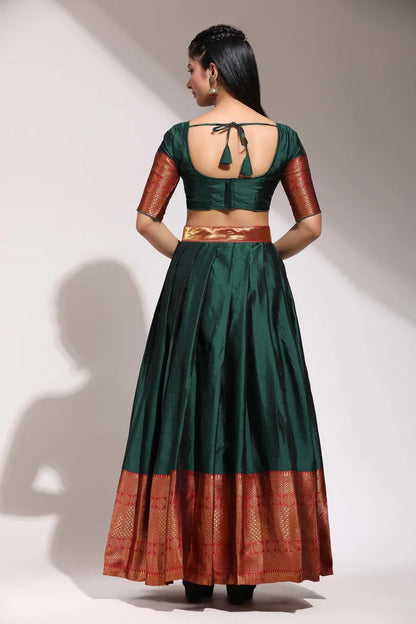 South Indian Festival Traditional Half Saree (Saraswati)