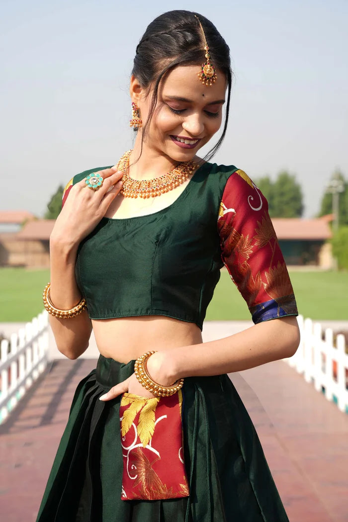 South Indian Festival Traditional Half Saree (HansPAttu)
