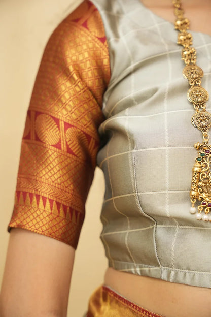 South Indian Festival Traditional Half Saree (Saraswati)