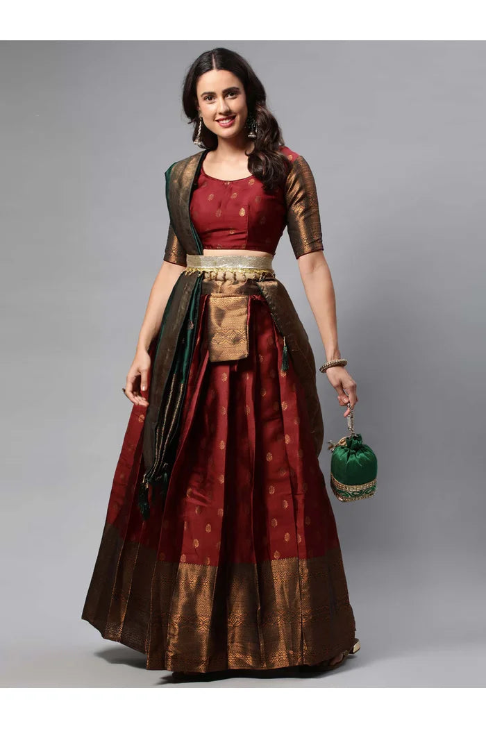 South Indian Festival Traditional Half Saree (Kantara)