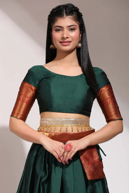South Indian Festival Traditional Half Saree (Saraswati)