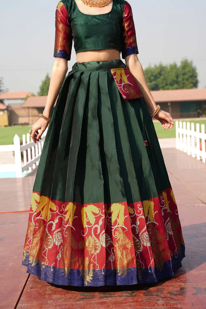 South Indian Festival Traditional Half Saree (HansPAttu)