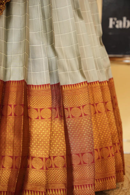 South Indian Festival Traditional Half Saree (Saraswati)