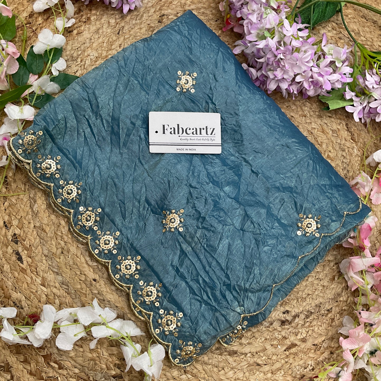 Beautiful Embroidery work & Gold Crush Dupatta for women | Only Dupatta Gold Crush Dup