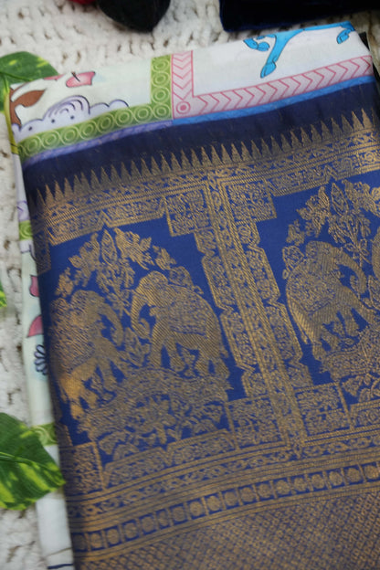 South Indian Festival Traditional Half Saree VintageCow