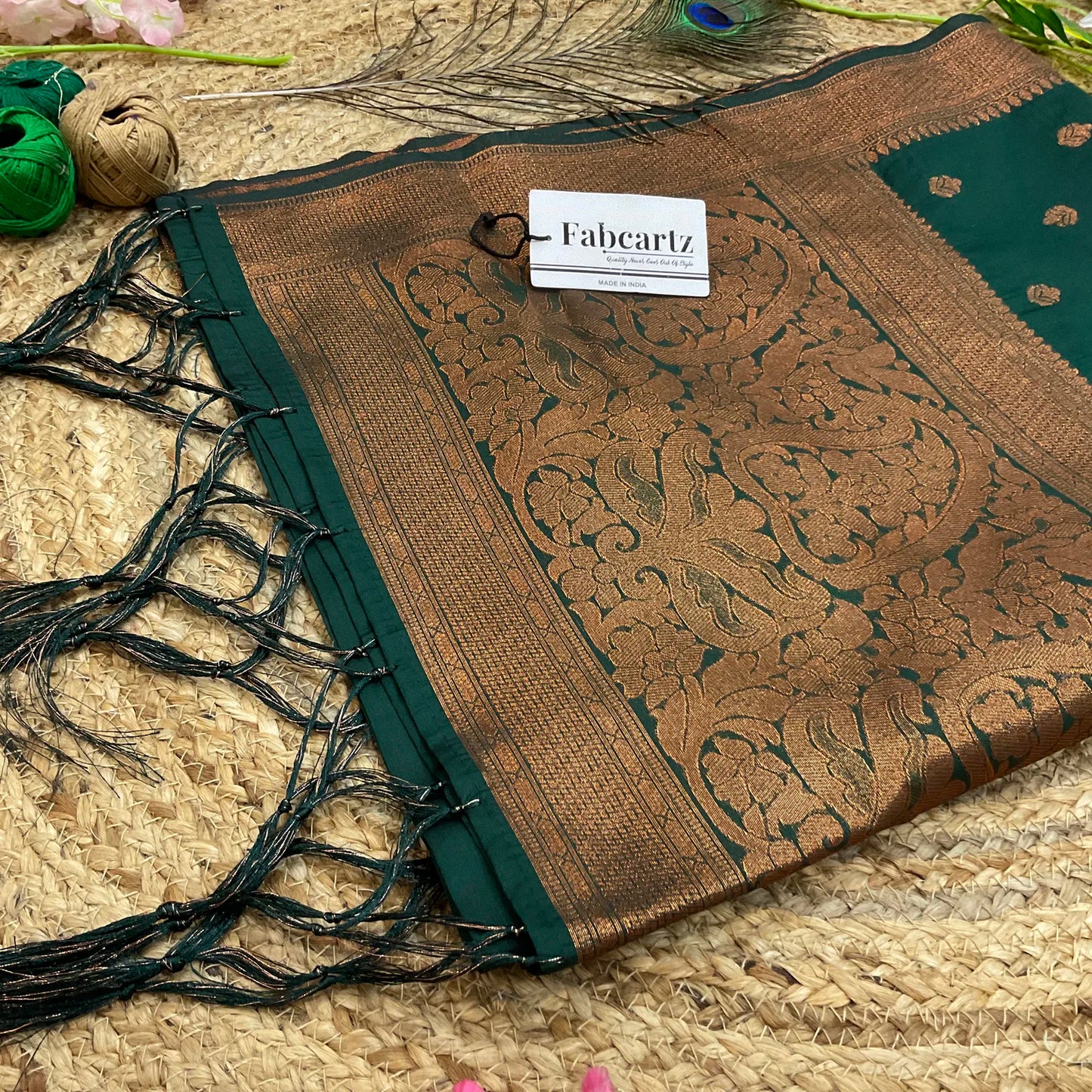 AarviDup Beautiful Jacquard Woven Design Dupatta for women | Only Dupatta