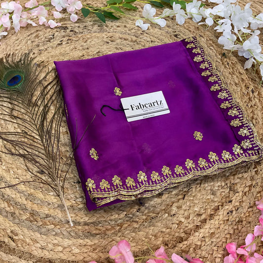 AditiDup Beautiful Embroidery work Rangoli Dupatta for women | Only Dupatta