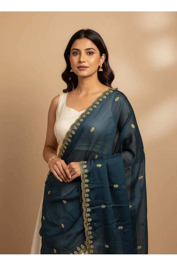 Beautiful Embroidery Rangoli Dupatta for women | Only Dupatta Aditi Dup