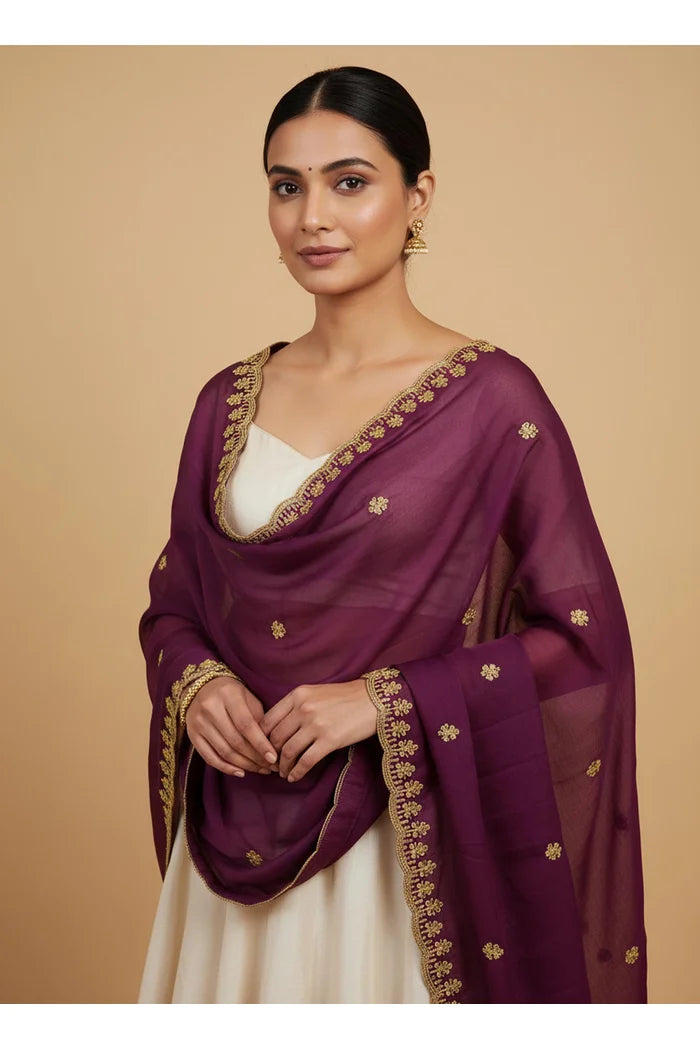 Beautiful Embroidery Rangoli Dupatta for women | Only Dupatta Aditi Dup