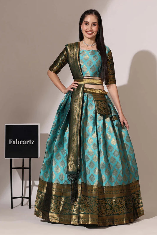 BIG AKKU South Indian Festival Traditional Half Saree