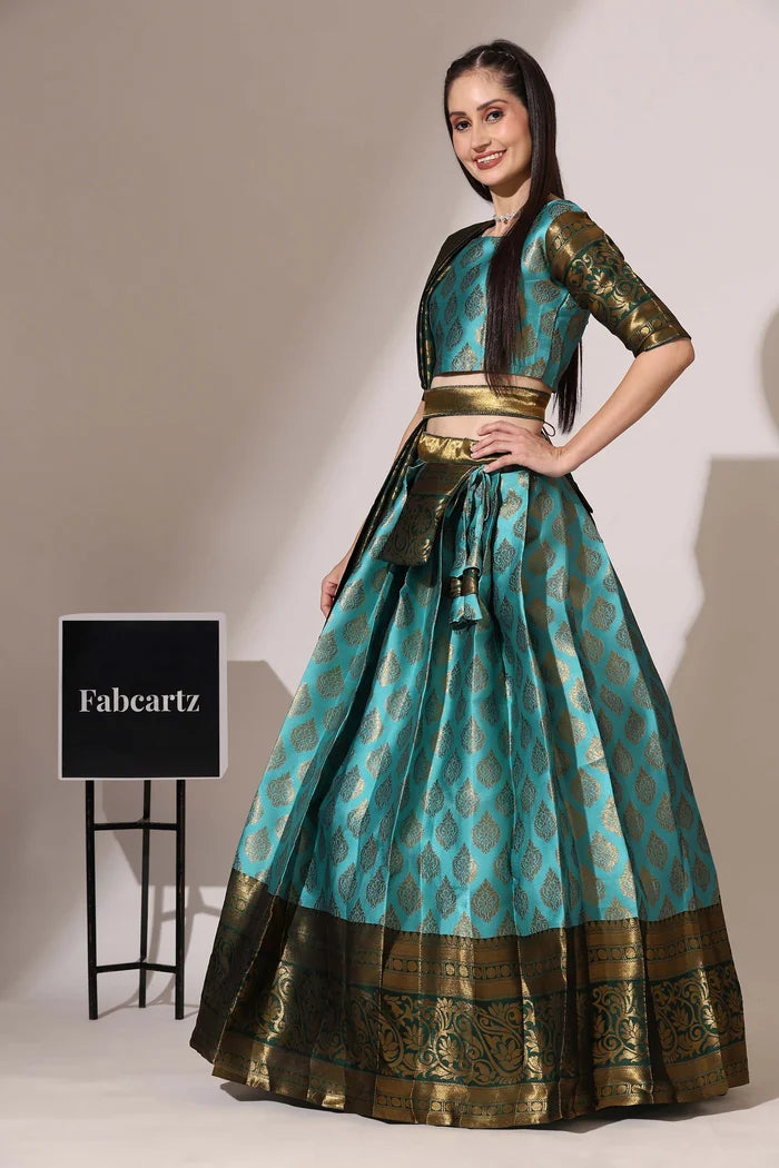 BIG AKKU South Indian Festival Traditional Half Saree