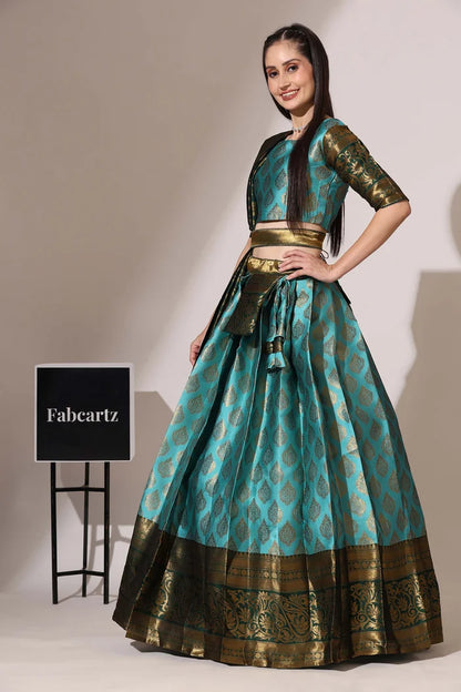 BIG AKKU South Indian Festival Traditional Half Saree