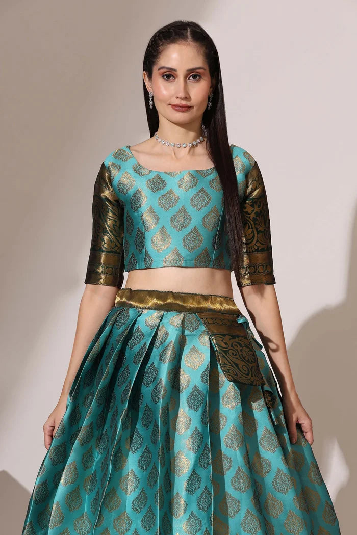 BIG AKKU South Indian Festival Traditional Half Saree