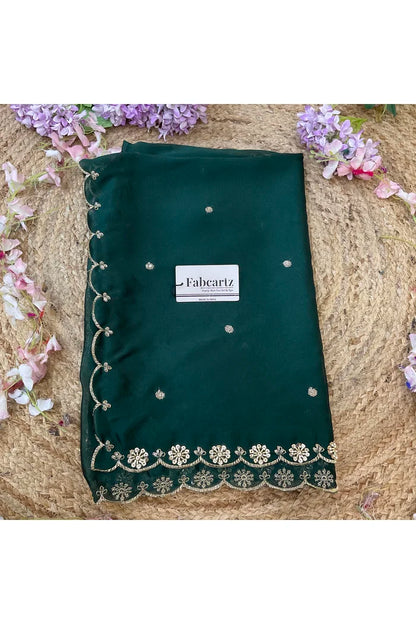 Beautiful Hand work and Beads work Rangoli Dupatta for women | Only Dupatta Dharani Dup