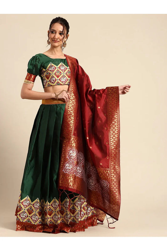 South Indian Festival Traditional Half Saree (GajjaPattu)
