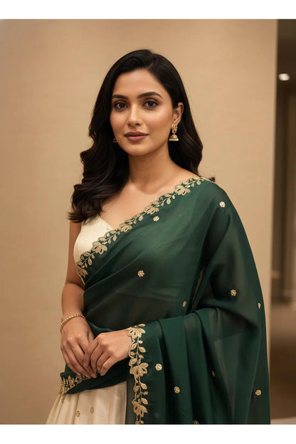 Beautiful Embroidery work Rangoli Dupatta for women | Only Dupatta BiliPatra Dup