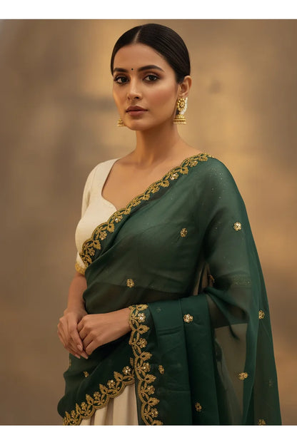 Beautiful Embroidery work Rangoli Dupatta for women | Only Dupatta PihuSudha Dup