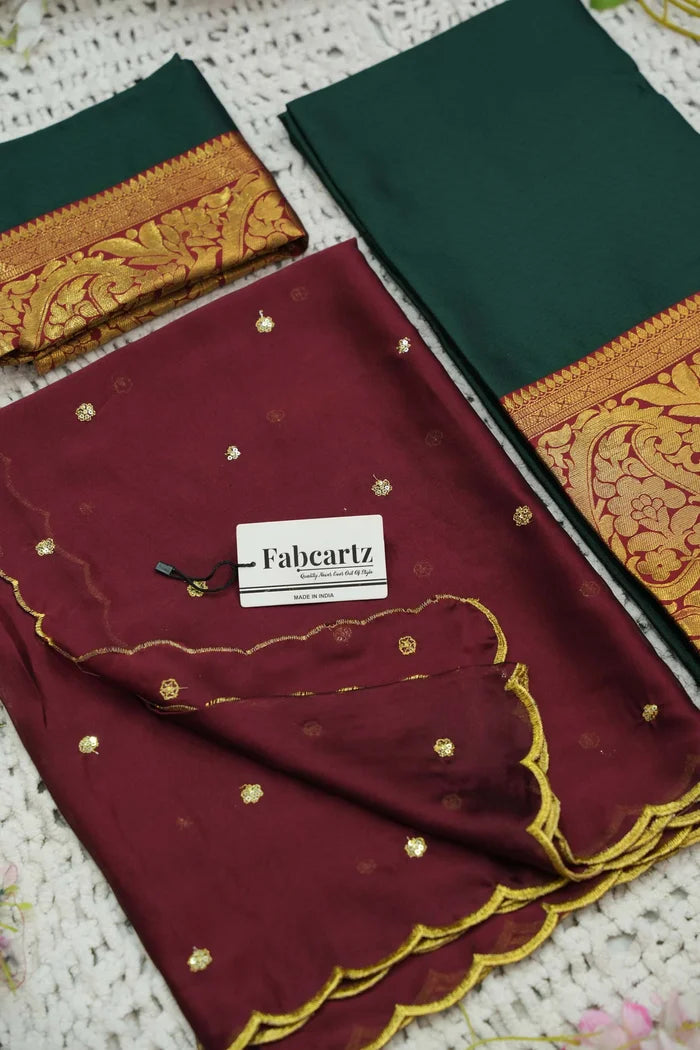 దక్షిణ భారత పండుగ సాంప్రదాయ హాఫ్ చీర (ఆర్వి) 