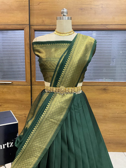 South Indian Festival Traditional Half Saree (NarayanPet)