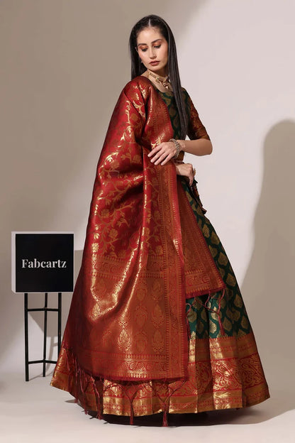 BIG AKKU South Indian Festival Traditional Half Saree