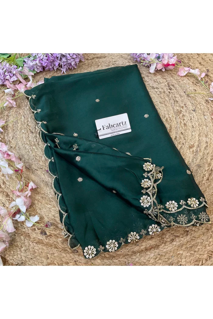 Beautiful Hand work and Beads work Rangoli Dupatta for women | Only Dupatta Dharani Dup