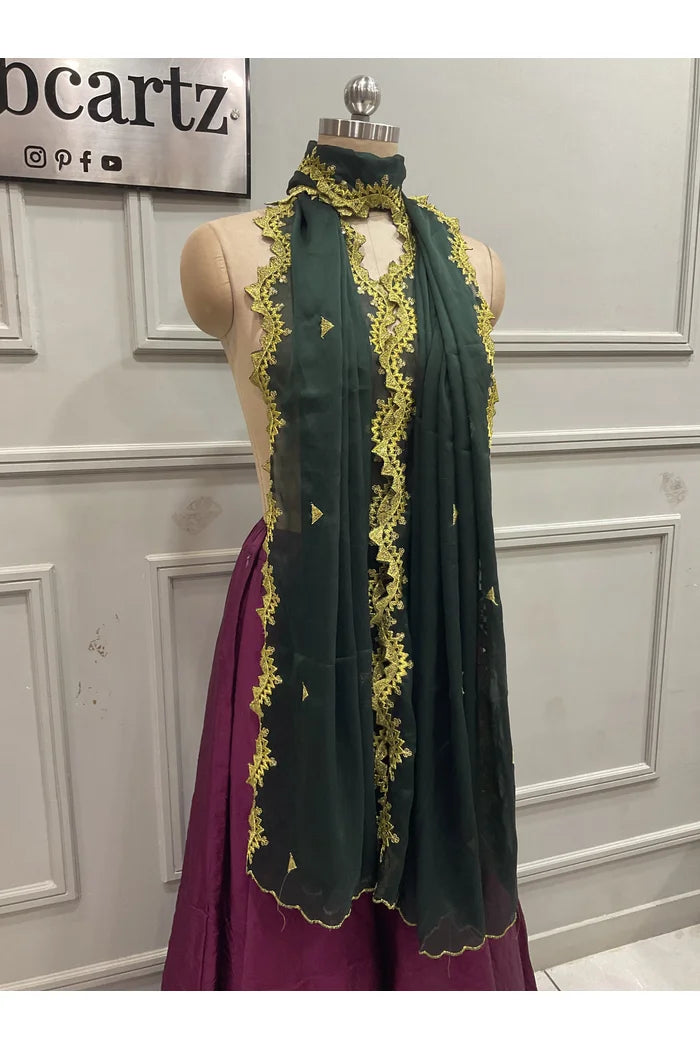 Beautiful Embroidery work Rangoli Dupatta for women | Only Dupatta LineShower Dup