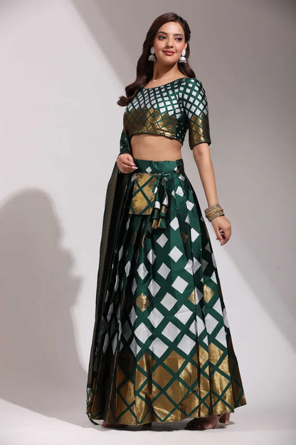 Multiverse Pattu South Indian Festival Traditional Half Saree