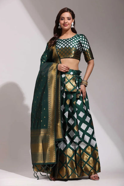 Multiverse Pattu South Indian Festival Traditional Half Saree