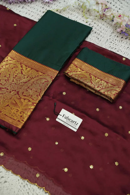 దక్షిణ భారత పండుగ సాంప్రదాయ హాఫ్ చీర (ఆర్వి) 