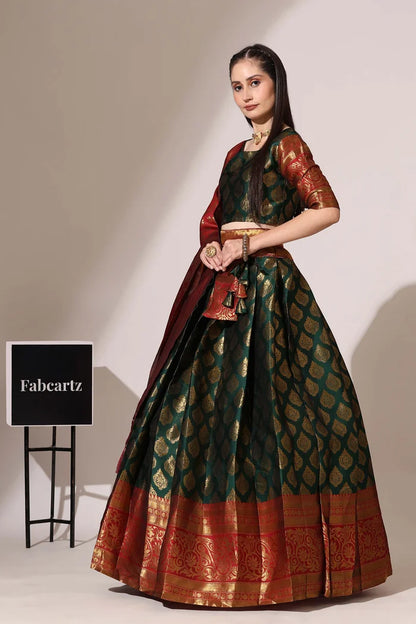 BIG AKKU South Indian Festival Traditional Half Saree