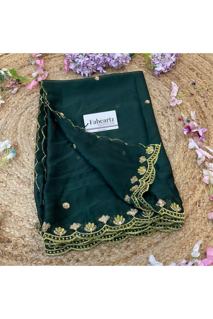 Beautiful Embroidery work Rangoli Dupatta for women | Only Dupatta Juhi Dup