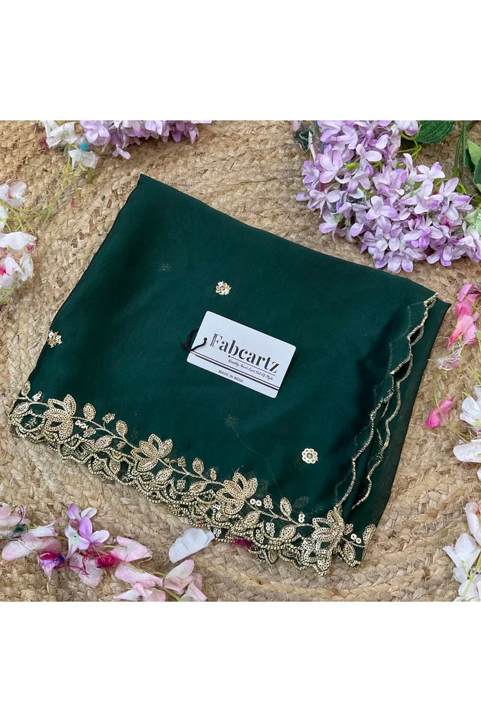 Beautiful Embroidery work Rangoli Dupatta for women | Only Dupatta BiliPatra Dup