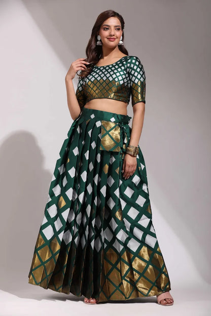 Multiverse Pattu South Indian Festival Traditional Half Saree