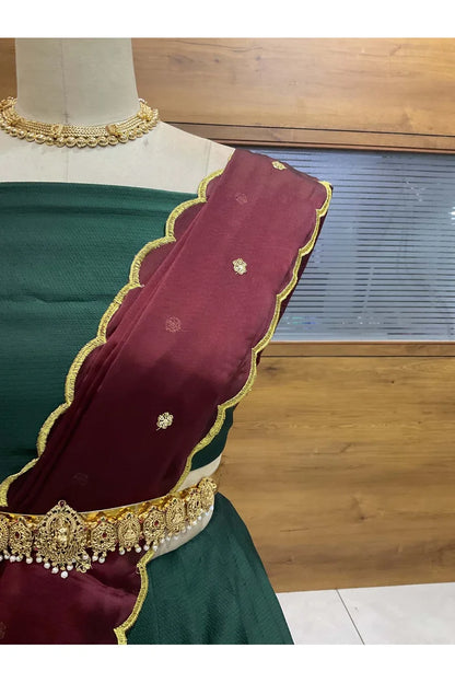 దక్షిణ భారత పండుగ సాంప్రదాయ హాఫ్ చీర (ఆర్వి) 