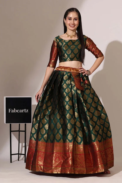 BIG AKKU South Indian Festival Traditional Half Saree