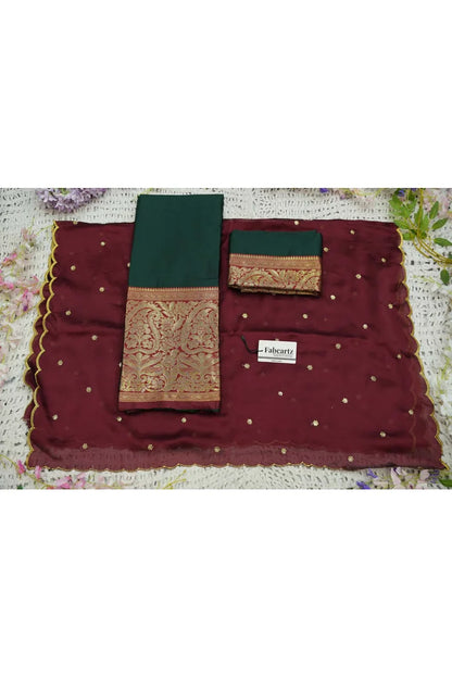 దక్షిణ భారత పండుగ సాంప్రదాయ హాఫ్ చీర (ఆర్వి) 