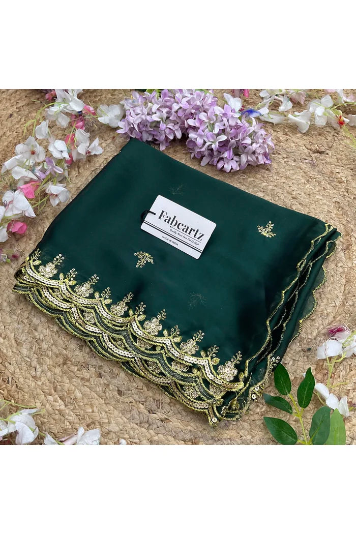 Beautiful Embroidery Work Rangoli Dupatta for women | Only Dupatta Veona Dup GT